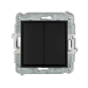 Karlik Mechanizm łącznika świecznikowego w stylu amerykańskim czarny mat MINI 12MWPUS-2 - Wyłączniki światła i elektryczne - miniaturka - grafika 2