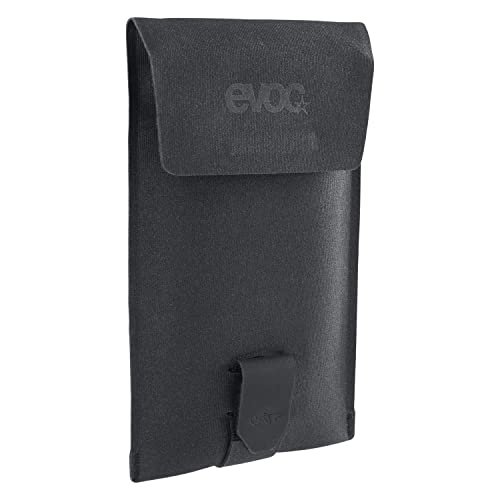 Etui na telefon komórkowy EVOC PHONE POUCH (plecak na telefon komórkowy, odblaskowy nadruk logo, magnetyczne zamknięcie klapy, wodoodporny materiał, wymiary: 1 x 10,5 x 17,8 cm, waga: 70 g), czarny