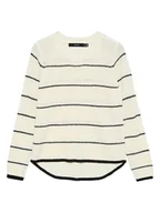 Swetry damskie - Vero Moda Sweter w kolorze czarno-kremowym - miniaturka - grafika 1