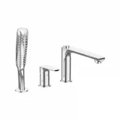 Baterie wannowe i prysznicowe - LAVEO BLE 013D ALEA Bateria wannowa 3-otworowa Jednouchwytowa Sposób montażu: stojący Głowica: 35 mm Wykończenie: chrom - miniaturka - grafika 1