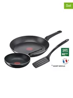 Zestawy garnków i patelni - Tefal 3-częściowy zestaw "Simple Cook" w kolorze czarnym - miniaturka - grafika 1