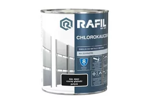 Emalia Chlorokauczukowa 0,75 L Czarny RAL9005 RAFIL - Farby wewnętrzne - miniaturka - grafika 1