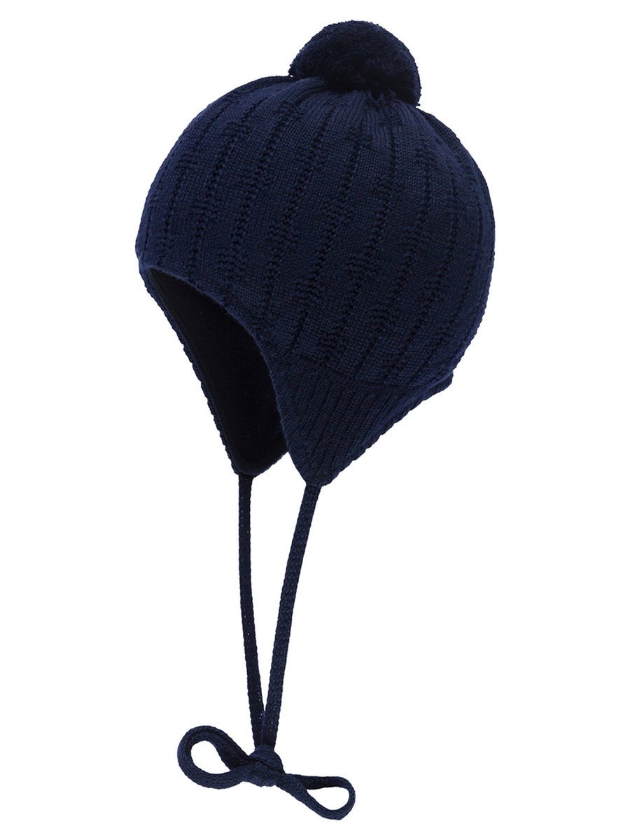Dziecięca czapka z wiązaniem granatowa Döll r.39