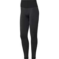 Legginsy - adidas Women's KK Knit Tight legginsy damskie, karbonowe/czarne, XL - miniaturka - grafika 1