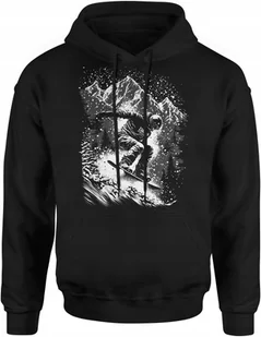 Snowboard Bluza Męska Z Nadrukiem Deska Góry Roz S Z Kapturem Dresowa - Bluzy męskie - miniaturka - grafika 1