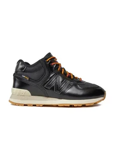 New Balance Skórzane sneakersy "U574" w kolorze czarnym - Trampki damskie - miniaturka - grafika 1