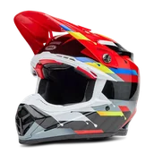 Kaski motocyklowe - Kask Cross Bell Moto-9S Flex Czarny/CzerwonyL - miniaturka - grafika 1