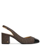 Sandały damskie - MICHAEL Michael Kors Sandały Perla Flex 40T5PLMP2B Brązowy - miniaturka - grafika 1