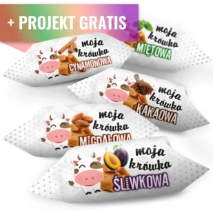 Krówki SMAKOWE z indywidualnym projektem - Cukierki Krówki SMAKOWE z indywidualnym projektem - Cukierki - miniaturka - grafika 1