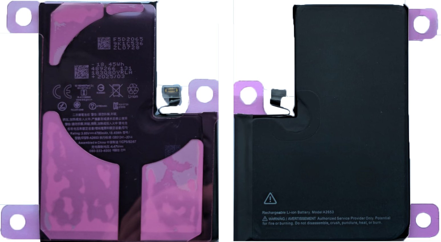 Bateria A2653 iPhone 13 Pro MAX 4650mAh WIĘKSZA PRZYPISYWANA BEZ KOMUNIKATU