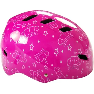 Kask rowerowy/skate Volare różowy - autentyczny styl i optymalne funkcje dla sportowych rolkarzy! Obwód głowy 55-57 cm, zatwierdzony przez - Kaski rowerowe - miniaturka - grafika 1