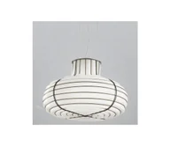 Lampy sufitowe - SIRU - Żyrandol na lince CHAPEAU 2xE14/40W/230V chrom/biały szkło weneckie - miniaturka - grafika 1