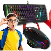 Zestawy myszka + klawiatura - ZESTAW GAMINGOWY Klawiatura + Myszka Gamingowa BLOODY - Prezent dla GRACZA - miniaturka - grafika 1