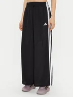 Spodnie sportowe damskie - adidas Spodnie dresowe Essentials 3-Stripes JE1306 Czarny Loose Fit - miniaturka - grafika 1