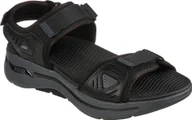 Sandały męskie - Skechers Sandały męskie SKECHERS GO WALK Arch Fit Sandal 229020-BKCC 42.5 - miniaturka - grafika 1