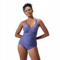 Stroje kąpielowe dla dziewczynek - Strój kąpielowy jednoczęściowy damski na basen Speedo Shaping V Neck r.D40 - miniaturka - grafika 1