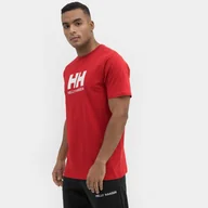 Koszulki sportowe męskie - Męski t-shirt z nadrukiem HELLY HANSEN HH LOGO T-SHIRT - czerwony - miniaturka - grafika 1