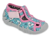 Kapcie damskie - Befado - Obuwie buty dziecięce sandały kapcie pantofle dla dziewczynki - 20 - miniaturka - grafika 1