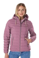 Kurtki damskie - G.I.G.A. DX 43719-000 OOGW 1 damska kurtka przejściowa, pikowana kurtka przejściowa, z kapturem, fioletowa, rozmiar 42 - miniaturka - grafika 1