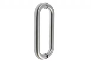 Pochwyt dwustronny zaokrąglony B-Harko fi 32x300 z elementami mocującymi stal nierdzewna matowa kpl. śrub - Akcesoria do drzwi - miniaturka - grafika 1