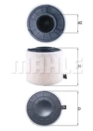 Filtry powietrza - Filtr powietrza Mahle LX 4407 - miniaturka - grafika 1