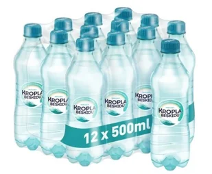 Kropla Beskidu woda średnio gazowana 500ml butelka PET  12 szt - Woda - miniaturka - grafika 1