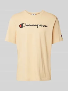 T-shirt z nadrukiem z logo - Koszulki męskie - miniaturka - grafika 1