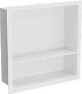 Półki łazienkowe - Mexen X-Wall-R półka wnękowa z kołnierzem i półką 30 x 30 cm, biała - 1920303010S - miniaturka - grafika 1