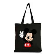 Torby i wózki na zakupy - Eko Torba na ramię Zakupy Shopper Torebka Bawełniana Myszka Miki 15 - miniaturka - grafika 1