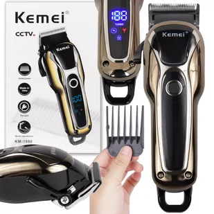 Bezprzewodowa maszynka do włosów kemei barber usb - Pozostałe akcesoria fryzjerskie - miniaturka - grafika 1
