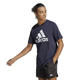 adidas Koszulka męska Essentials Single Jersey z dużym logo - Koszulki męskie - miniaturka - grafika 1