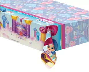 PROCOS DISNEY Obrus urodzinowy Shimmer i Shine - 120x180 cm - 1 szt. 89946 - Urodziny dziecka - miniaturka - grafika 1