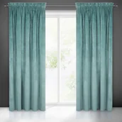 Zasłony - Eurofirany Zasłona Villa welwet na taśmie 140x270 Morski ex-zas-villa-mors-140x270-t - miniaturka - grafika 1