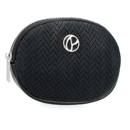 Pepe Jeans Sprig Portfel Czarny 11,5x8,5x1,5 cm Sztuczna skóra by Joumma Bags, Czarny (Black), Talla única, portmonetka