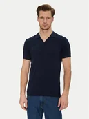 Koszulki męskie - Blend Polo 20718362 Granatowy Regular Fit - miniaturka - grafika 1