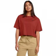Koszulki sportowe damskie - Damski t-shirt crop-top Under Armour UA W Boxy Crop Logo Ss - czerwony - UNDER ARMOUR - miniaturka - grafika 1