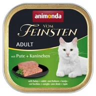 Mokra karma dla kotów - animonda Vom Feinsten Adult Indyk i królik 128x100 g - miniaturka - grafika 1