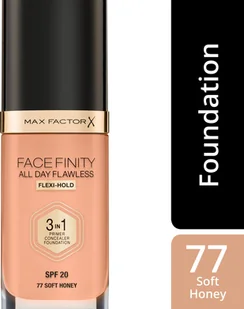 Max Factor Podkład Facefinity 3w1 SPF20 77 Soft Honey 30ml - Podkłady do twarzy - miniaturka - grafika 8
