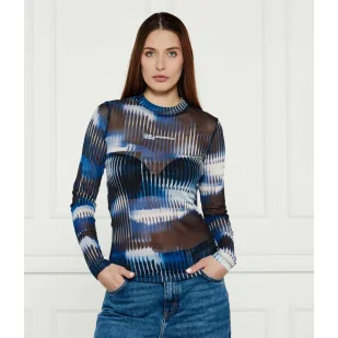 Karl Lagerfeld Jeans Półgolf Slim Fit - Bluzki damskie - miniaturka - grafika 1