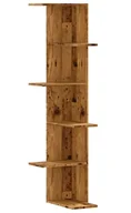 Półki do salonu - Narożna półka ścienna stare drewno N6-M38 - miniaturka - grafika 1