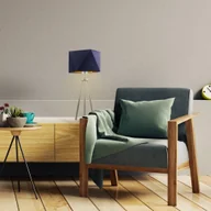 Lampy stojące - Designerska lampa stołowa na trójnogu do pokoju SOVETO GOLD - miniaturka - grafika 1