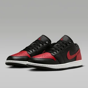 Męskie Sneakersy NIKE AIR JORDAN 1 LOW 553558-067 – Czarny - Sneakersy męskie - miniaturka - grafika 1