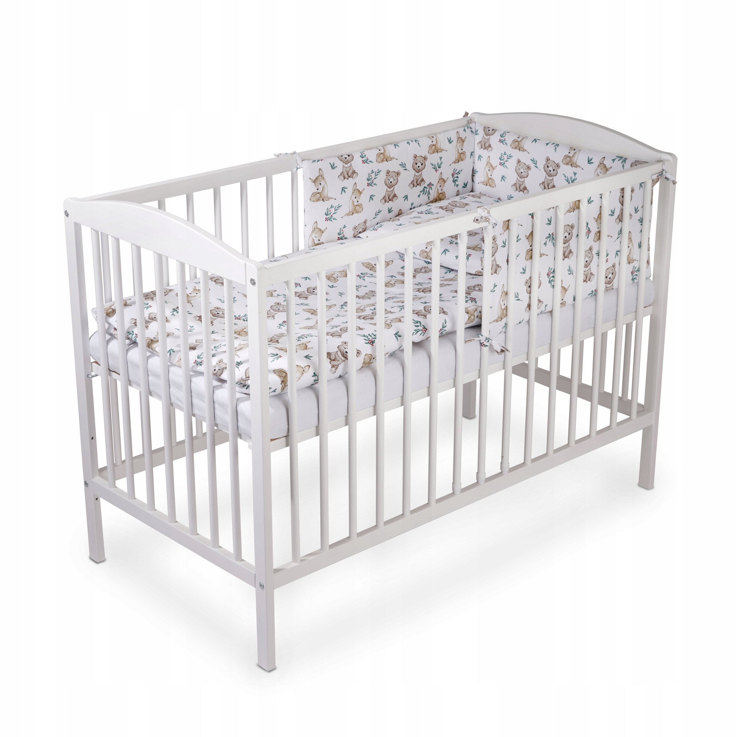 Pościel dla niemowlaka Tomi 120x90 Komplet 5 Elementów Miś i Sarenka