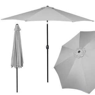 Springos Parasol ogrodowy 300 cm składany na balkon duży szary GU0015 - Parasole ogrodowe - miniaturka - grafika 1