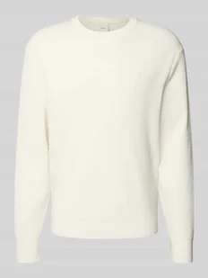 Sweter o kroju relaxed fit z efektem dzianiny model ‘Texture’ - Swetry męskie - miniaturka - grafika 1