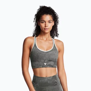 Biustonosz treningowy Under Armour Project Rock Infinity Let's Go clay green/silt | WYSYŁKA W 24H | 30 DNI NA ZWROT - Bielizna sportowa damska - miniaturka - grafika 1
