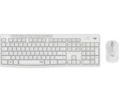 Klawiatury - Logitech MK295 Silent Wireless Combo klawiatura RF Wireless QWERTZ Swiss Biały - miniaturka - grafika 1
