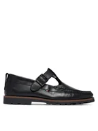 Półbuty męskie - Tommy Hilfiger Półbuty Hilfiger Light Lth Buckle Loafer FM0FM05846 Czarny - miniaturka - grafika 1