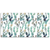 Podkładki na biurko - Podkładka na biurko Tropikalne kaktusy 120x60 cm - miniaturka - grafika 1