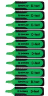 Zakreślacze - Donau Zakreślacz D-Text Zielony 10 sztuk - miniaturka - grafika 1